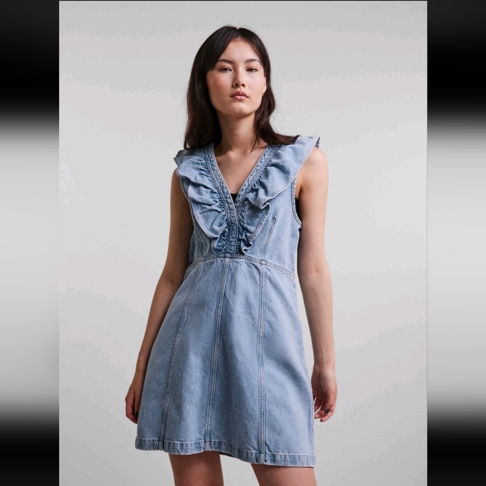 NWT Light Blue Denim Mini Dress